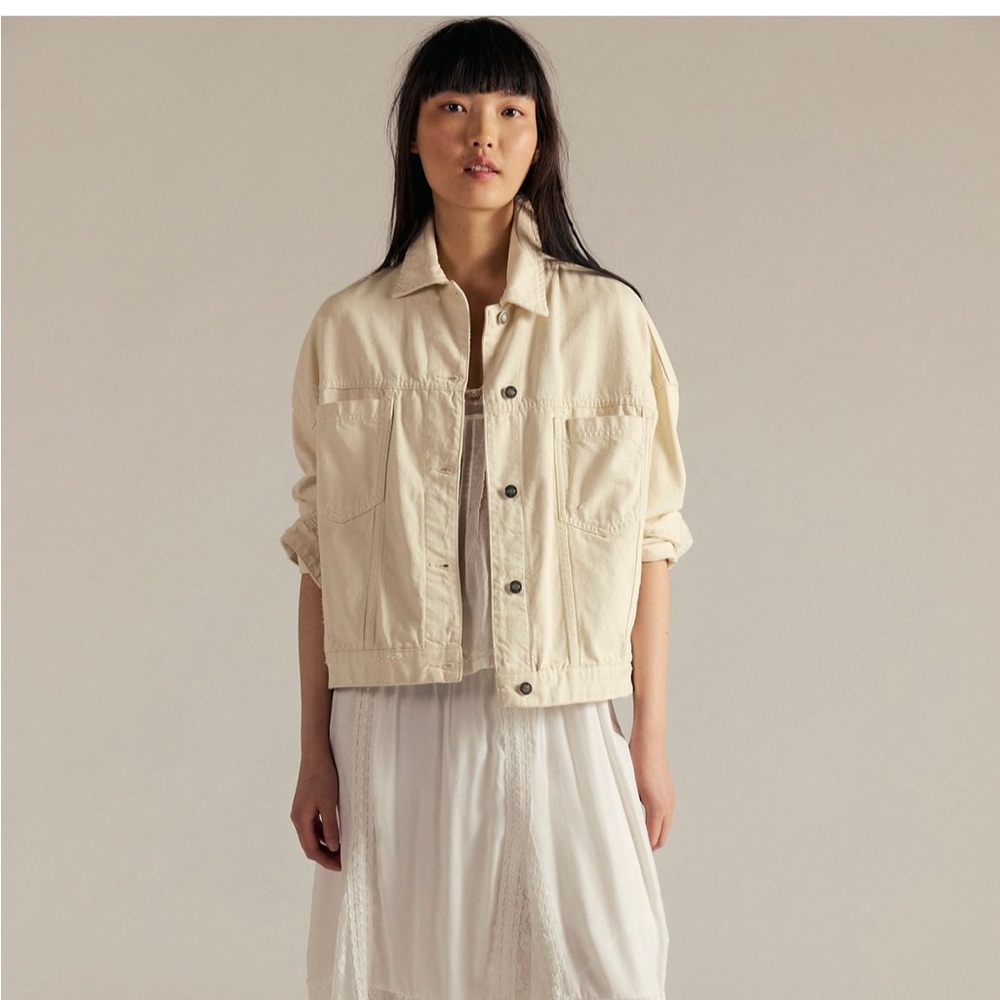 NWOT Free People Opal Swing Ecru M